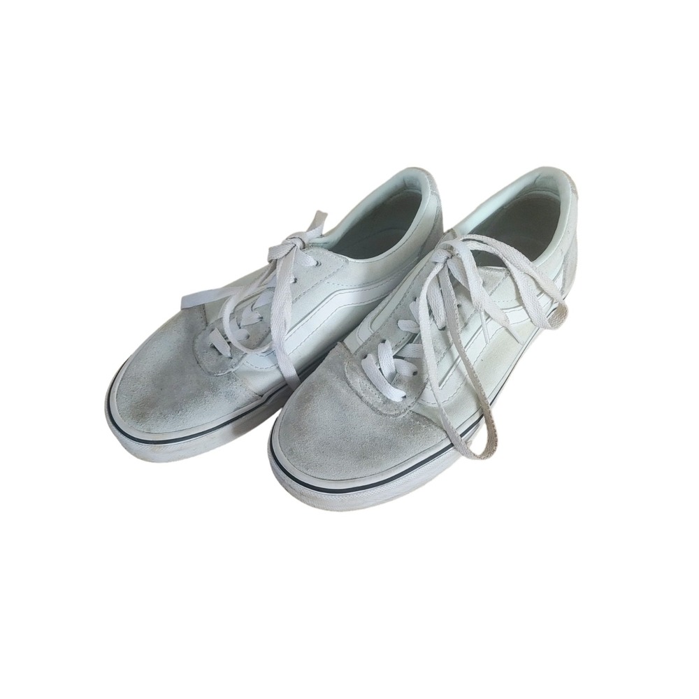 Light Blue Suede Vans Skate Shoes Woman's 6